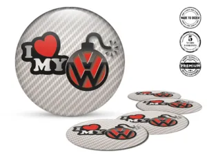 Domed Label Style Premium Wheel Badges